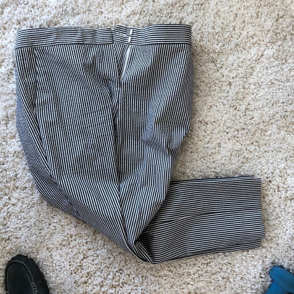 Devin fit seersucker linen pants